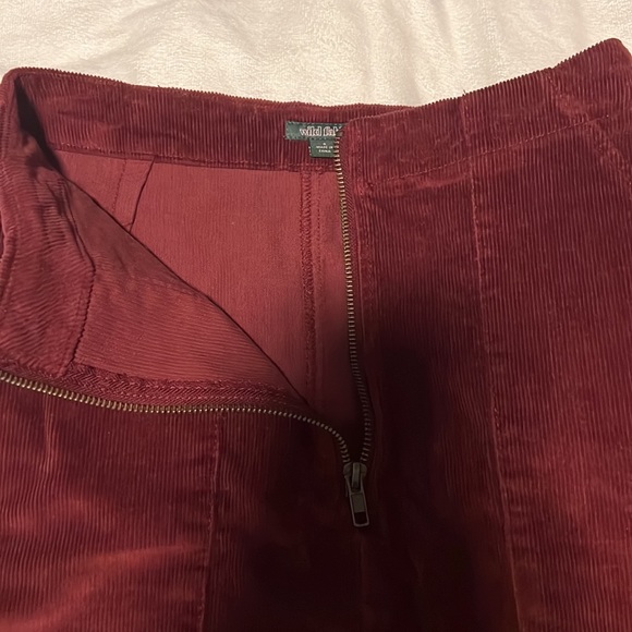 Wild Fable Red Velvet Skirt with Pockets - Picture 2 of 2